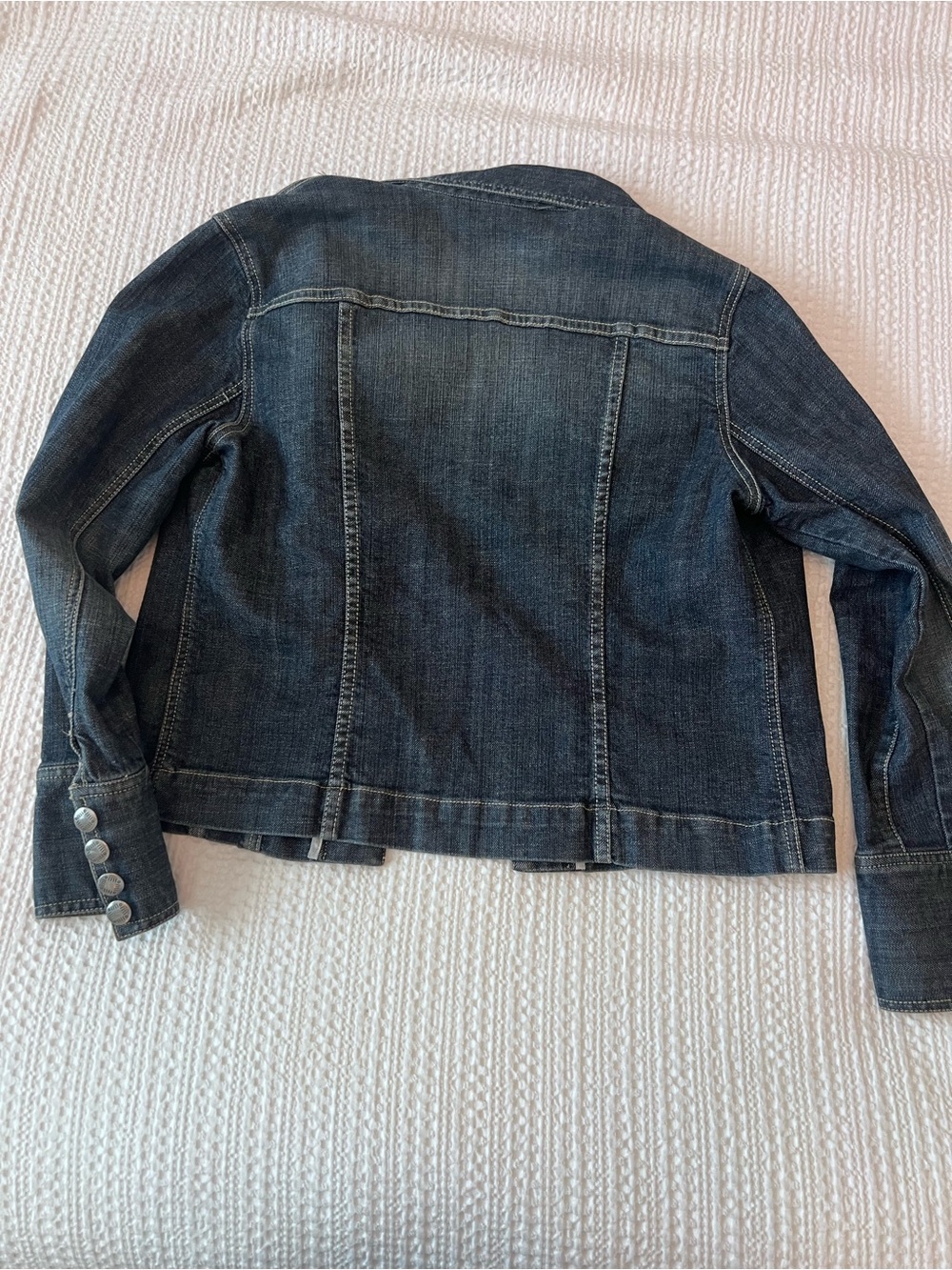 Dark Wash Denim Jacket with Button Front by Chicos - Picture 5 of 5